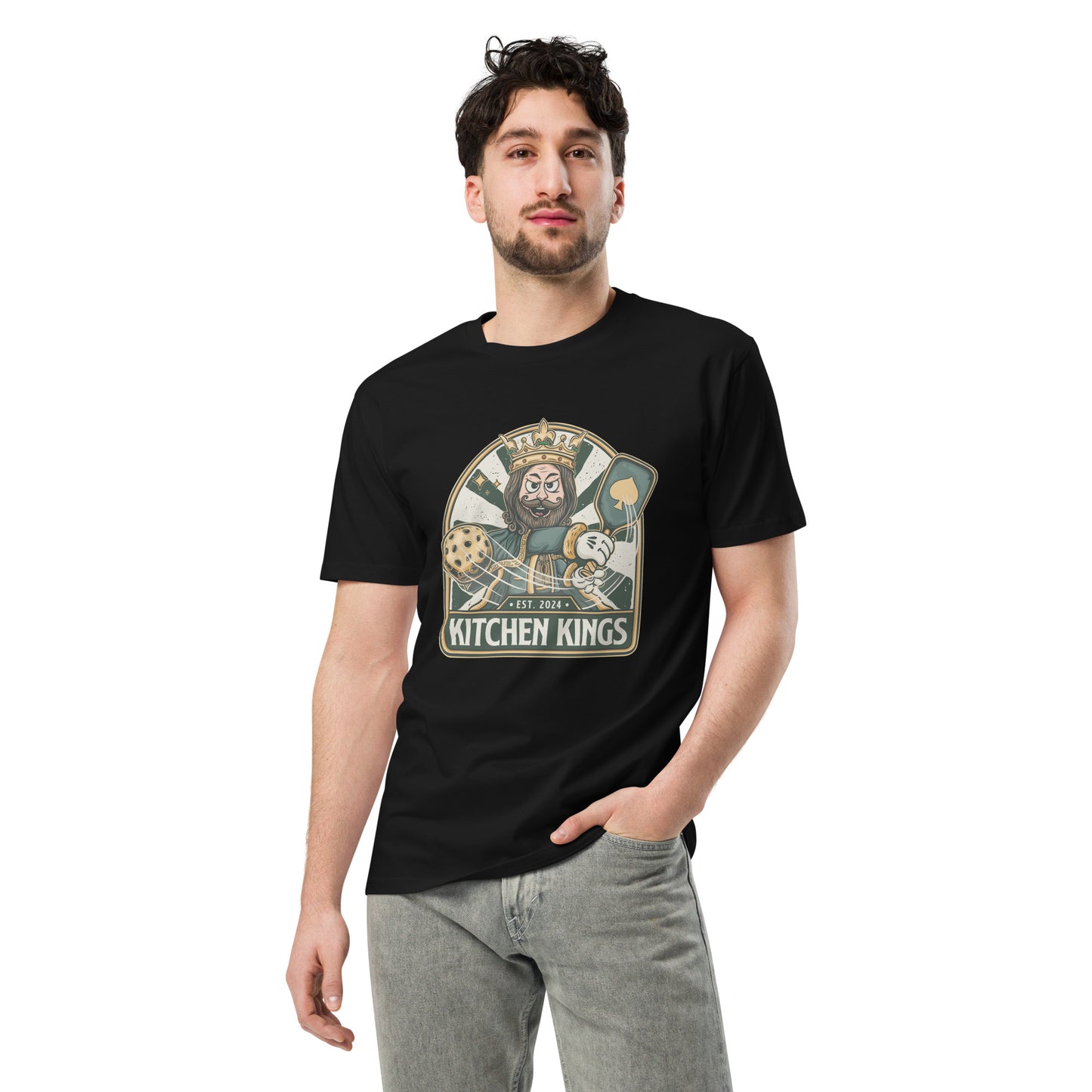 Kitchen Kings Big Smash Tee - Premium (Black/Grey/White)