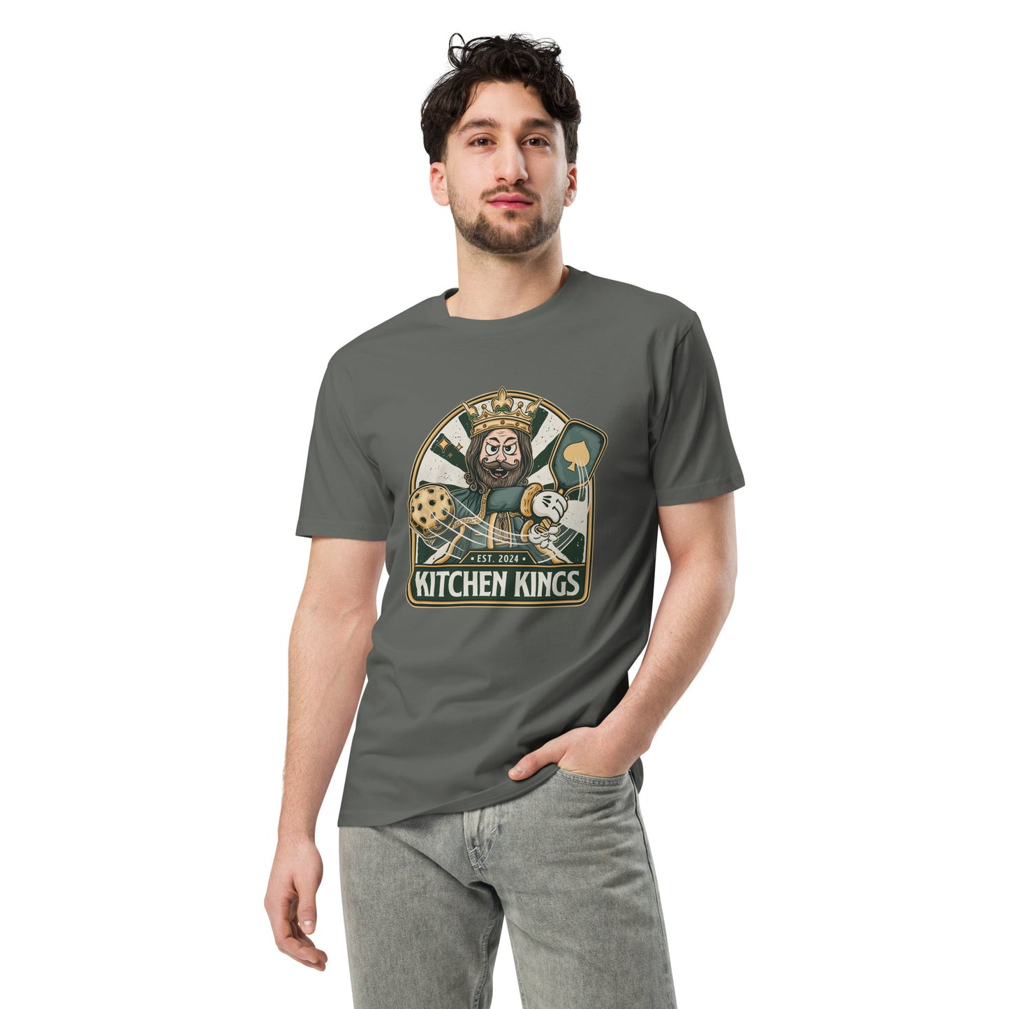 Kitchen Kings Big Smash Tee - Premium (Black/Grey/White)