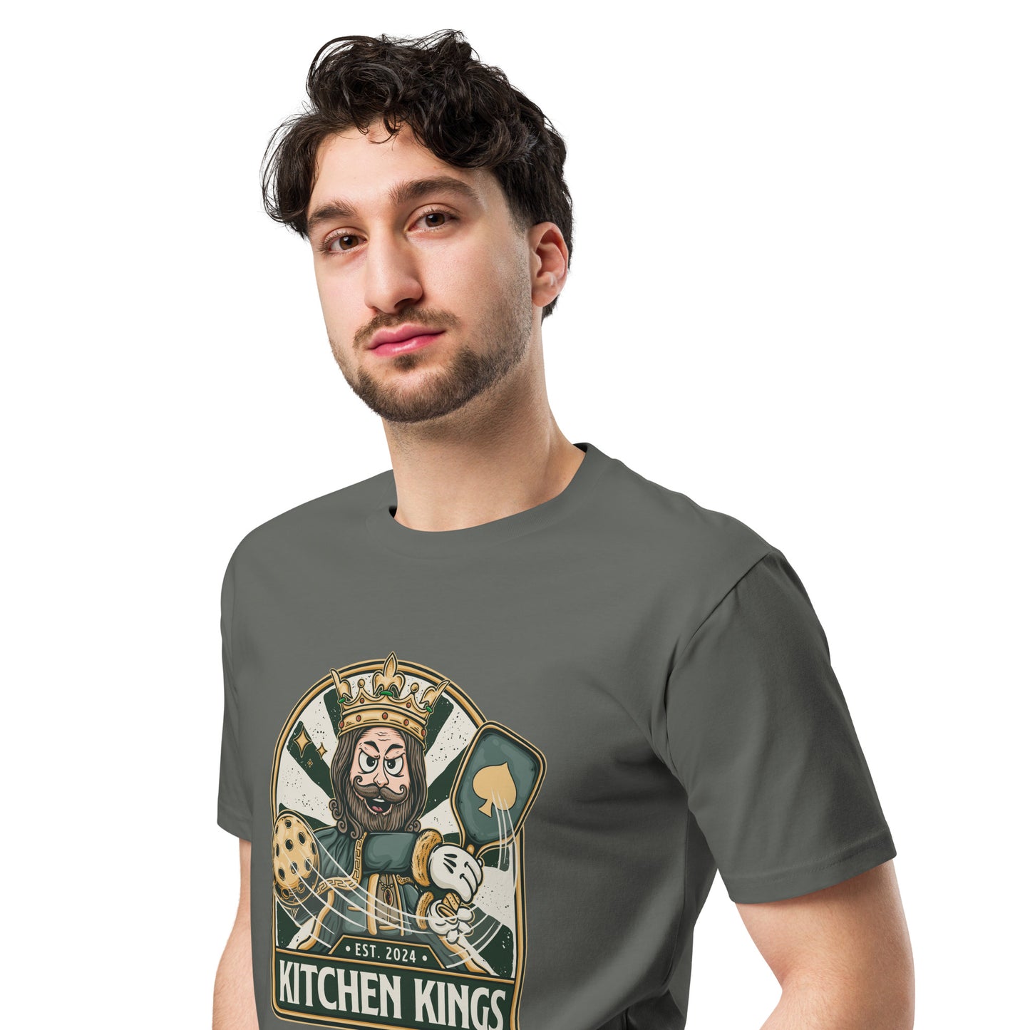 Kitchen Kings Big Smash Tee - Premium (Black/Grey/White)