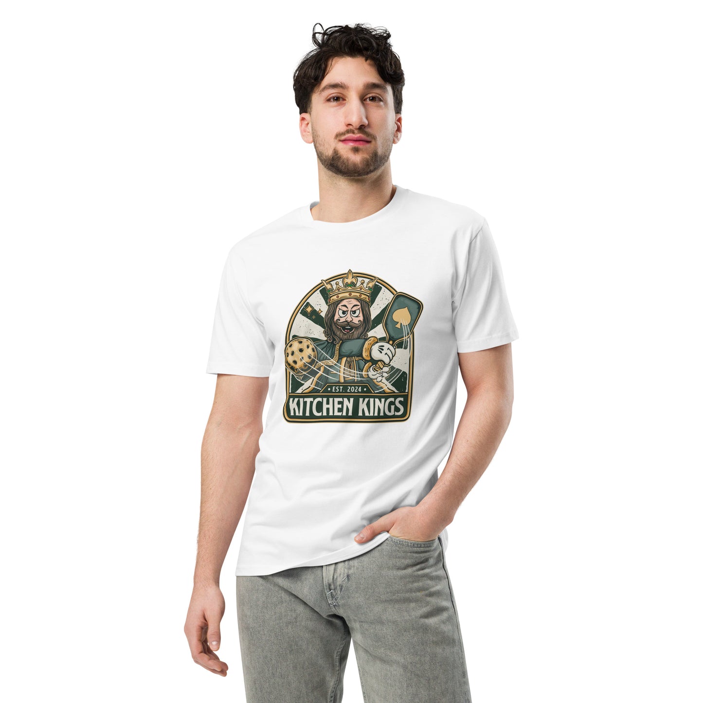 Kitchen Kings Big Smash Tee - Premium (Black/Grey/White)
